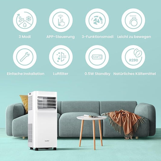 Comfee Breezy Cool Pro 2.0 Mobile Klimaanlage 3-in-1 mit WLAN und App-Steuerung